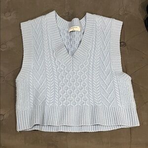 Babaton Sky Blue Knit Vest